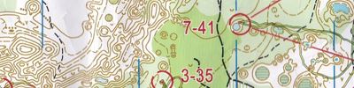 Orienteering map - Nizhny Novgorod autumn. 1st day