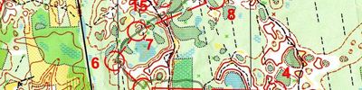 Orienteering map - Кубок России