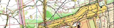 Orienteering map - ночная тренировка