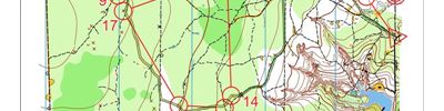 Orienteering map - Ночная тренировка