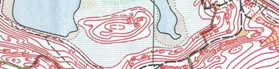 Orienteering map - Карьер-нитка