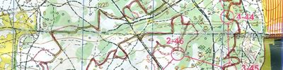 Orienteering map - Нитка 25.11
