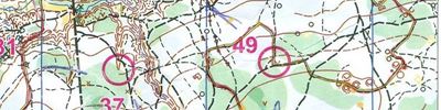 Orienteering map - Нитка