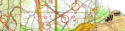 Orienteering map - Тренировочная дистанция