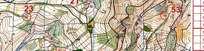 Orienteering map - Score OL