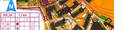 Orienteering map - Спринт, забег 2
