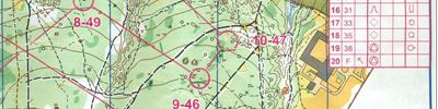 Orienteering map - Бег по линии