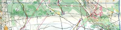 Orienteering map - Линия (азимуты)