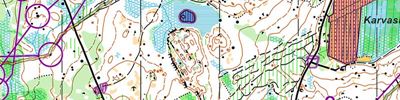 Карта спортивного ориентирования - Jukola 2016, 3rd leg