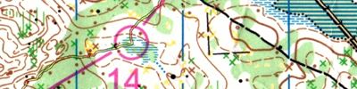 Orienteering map - Святкина 1 день