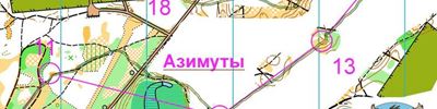 Карта спортивного ориентирования - УТС в Дзержинске, комплексная тренировка