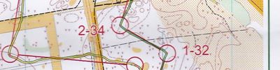 Orienteering map - Дубравушка 2016. 2-й день. 1-й этап.