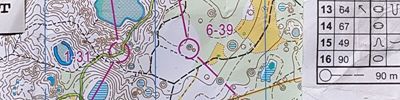 Карта за ориентиране - Лебединского 2 день