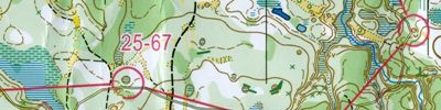 Orienteering map - Вачский азимут