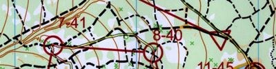 Orienteering map - Чемпионат России, MTBO, Ковров, эстафета М+М, 1 этап