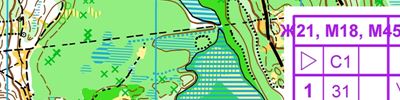 Orienteering map - ЧиП РМ