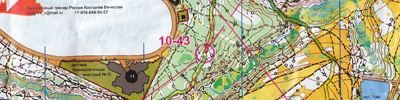 Карта спортивного ориентирования - Московский Меридиан 2013 Весна 17 этап