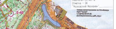 Карта спортивного ориентирования - Московский Меридиан 2013 Весна 18 этап