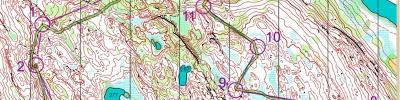 Карта спортивного ориентирования - WOC2013 Selection competitions