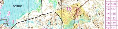Orienteering map - Sata-Hame-rastit