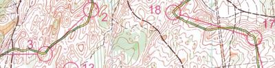 Orienteering map - ОСА 2017 Гандикап