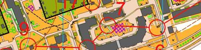 Orienteering map - День Физкультурника Чебоксары 1 забег