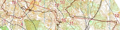 Orienteering map - Сосновый дебош 2017 (Классика)