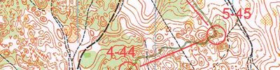 Карта за ориентиране - Чемпионат Нижегородской области. Классика общий старт. 2-й круг.