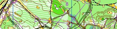 Карта за ориентиране - Открытый Чемпионат и Первенство города Бор по спортивному ориентированию бегом, лесной спринт