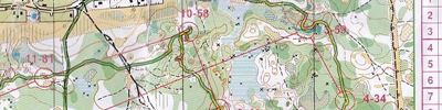 Карта спортивного ориентирования - Волжские Просторы 2013 - 3й день
