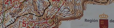 Orienteering map - Lorca O'Meeting