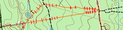 Карта спортивного ориентирования - MTBO, Кубор России, Тамбов, классика