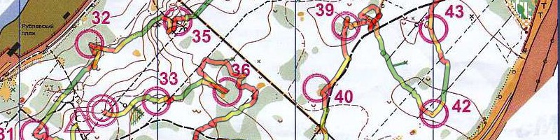 Orienteering map - ММ2013 Осень 3 Этап