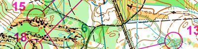 Orienteering map - Тренировка - по картe WOC Test - Middle для Чешской сборной 