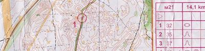 Orienteering map - Осенний Чемп Обл 3й круг