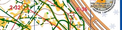 Orienteering map - Мос. Зима на Большом Газоне (1 круг)