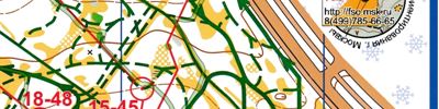 Orienteering map - Мос. Зима на Большом Газоне (2 круг)