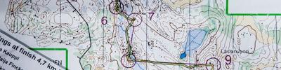 Orienteering map - SM R1 Keskimatka 21.9.2013 Rasti E4