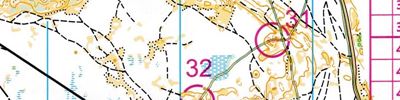 Карта за ориентиране - World Masters Orienteering Championships 2019. Model for Long Final.