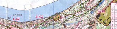 Карта за ориентиране - Московский меридиан (весна, этап 7)