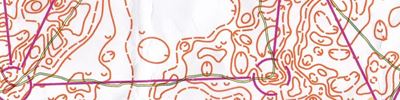 Orienteering map - Тренировка по рельефу