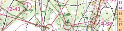 Карта спортивного ориентирования - Московский меридиан, весна 2020 (этап 12)