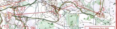Карта спортивного ориентирования - Московское Лето 2020 (хх этап)