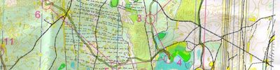 Orienteering map - Мемориал имени Лебединского. 2 день