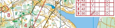 Orienteering map - Харинка тренировочный