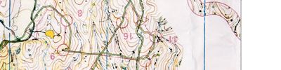 Orienteering map - Короткие перегоны