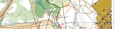 Orienteering map - Чемпионат России Иваново Комбинация ( часть 1 Маркировка)