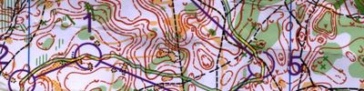 Orienteering map - foot-o, тренировочный старт на Кубке Парков, Козино