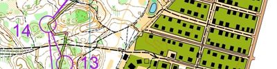 Orienteering map - foot-o, Чемпионат Нижегородской области, эстафета, 1 этап, Козино