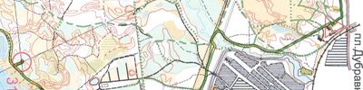 Orienteering map - Зимний рогейн на дубравной